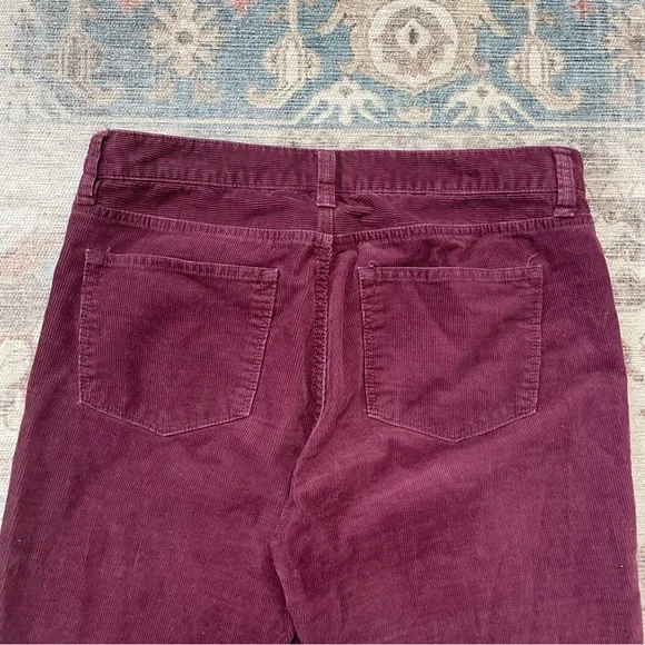 J Crew Corduroy Maroon Straight Leg Pants Women’s Size 29. S - Picture 7 of 7